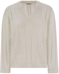 Brunello Cucinelli - Dazzling Double Cable Cotton Jersey - Lyst