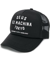 Deus Ex Machina Tokyo Trucker Cap in Black for Men | Lyst