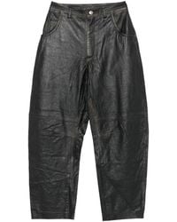 Giorgio Brato - Buttoned Leather Trousers - Lyst