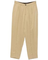 Giorgio Armani - Pleated Straight-Leg Trousers - Lyst