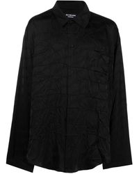 Balenciaga - Camisa con logo en jacquard - Lyst