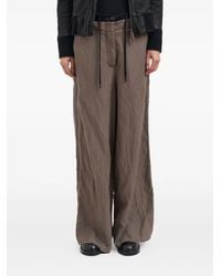 Masnada - Wide-Leg Wool Trousers - Lyst