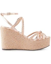 Jimmy Choo - Nyra Braided Wedge Espadrilles - Lyst