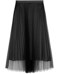 JNBY - Pleated Double Layer A-Line Skirt - Lyst