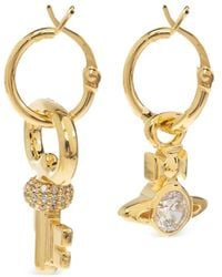 Vivienne Westwood - Baya Asymmetric-Charm Earrings - Lyst