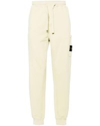Stone Island - Compass-Badge Cotton Track Trousers - Lyst