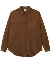 B+ AB - Faux-Suede Chest-Pocket Shirt - Lyst