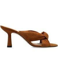 Stuart Weitzman - Soplaya Knot-Detail Heeled Sandals - Lyst