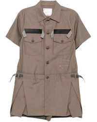 Sacai - X Wtaps Cotton Shirt Dress - Lyst