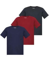 Maison Margiela - Four-Stitch Crew-Neck T-Shirt (Pack Of Three) - Lyst