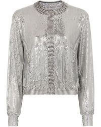 Rabanne - Pixel Chainmail-mesh Bomber Jacket - Lyst