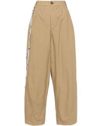 DARKPARK - Rhinestone-chain Cotton Trousers - Lyst