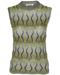 Henrik Vibskov - Resonance Zigzag-Knit Top - Lyst