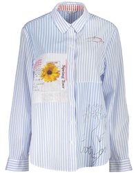 Desigual - Patchwork Striped Shirt - Lyst