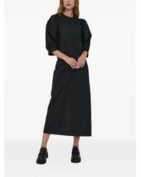 Samsøe & Samsøe - Puff-Sleeve Midi Dress - Lyst