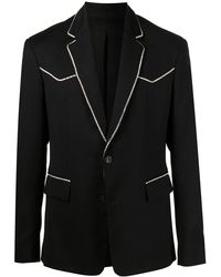 Amiri - Blazer Verfraaid Met Kristallen - Lyst