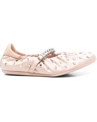 Jimmy Choo - Jade Leather Ballets - Lyst