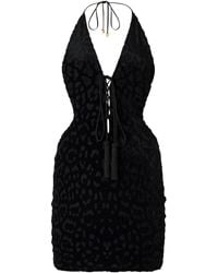 Roberto Cavalli - Jaguar Skin Pattern Mini Dress - Lyst