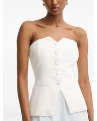 Morgan - Strapless Button-Up Top - Lyst