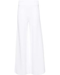 P.A.R.O.S.H. - Straight-leg Knitted Trousers - Lyst