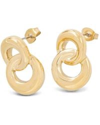 Trussardi - Interlocking-Ring Earrings - Lyst