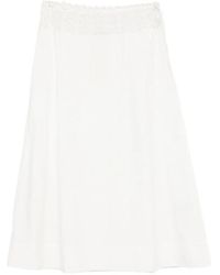 Posse - Harriet Eyelet-Embroidered Long Skirt - Lyst