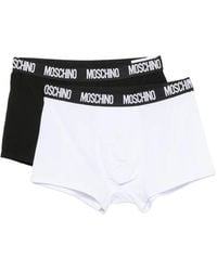 Moschino - Twee Boxershorts Met Logoband - Lyst