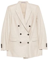 Tagliatore - Double-Breasted Flap-Pocket Blazer - Lyst