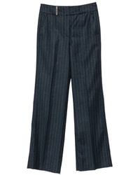 Peserico - Pinstripe-Pattern Trousers - Lyst
