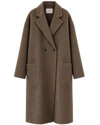 Jucca - Double-Breasted Notched-Lapel Coat - Lyst