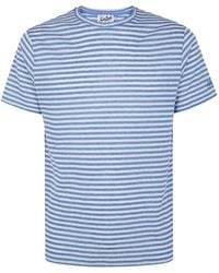 MC2 Saint Barth - Stripes Linen T-Shirt - Lyst