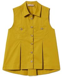 Twinset - Pleated Chest-Pockets Shirt - Lyst