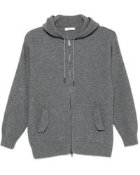 Panicale - Ribbed-Knit Zip-Up Hoodie - Lyst