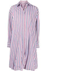 Juun.J - Stripe-Detail Shirt Dress - Lyst