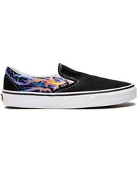Vans - Classic Slip-On "Electric Flames" Sneakers - Lyst