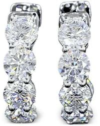 Jewels Aficionado - 14kt Weißgoldohrringe mit Diamanten - Lyst