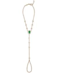 Jacquie Aiche - Bracelet En Or 14Ct À Diamants Et Émeraude - Lyst