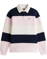 Tommy Hilfiger - Tommy Badge Stripe Oversized Rugby Shirt - Lyst