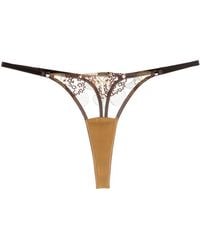 IHUOMA - Divine Feminine Embroidery Thong - Lyst
