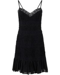Valentino Garavani - Lace-Trim Ruffled Dress - Lyst