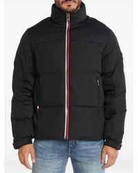 Tommy Hilfiger - Wattierte Jacke mit Logo-Verzierung - Lyst