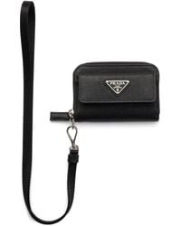 Prada - Saffiano Leather Cardholder - Lyst