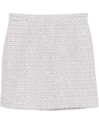 Alessandra Rich - Sequin-Embellished Tweed Skirt - Lyst