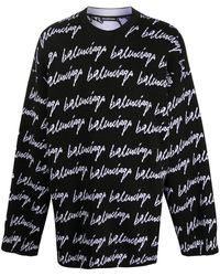 black logo jumper