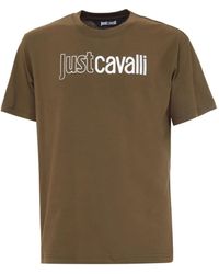 Just Cavalli - Logo-Print T-Shirt - Lyst