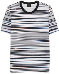 Paul Smith - Horizontal-Stripe Round-Neck T-Shirt - Lyst