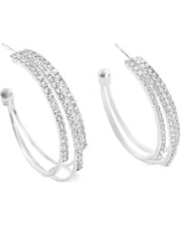 Hzmer Jewelry - Rhinestone-Embellished Earrings - Lyst
