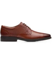 Clarks - Clarkslite Tie Brogue-Detail Derby Shoes - Lyst
