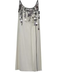 Prada - Beaded-Sequin Mini Dress - Lyst