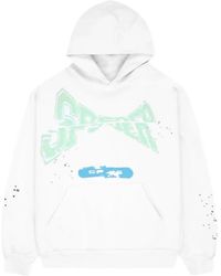 Sp5der - Hoodie Racing À Logo Imprimé - Lyst